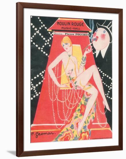 1925 Moulin Rouge programme ça c'est paris-Edouard Halouze-Framed Giclee Print