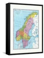 1925, Norway, Sweden, Europe-null-Framed Stretched Canvas