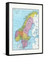 1925, Norway, Sweden, Europe-null-Framed Stretched Canvas