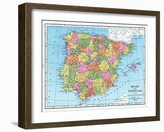 1925, Portugal, Spain, Europe-null-Framed Giclee Print