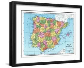 1925, Portugal, Spain, Europe-null-Framed Giclee Print