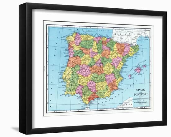 1925, Portugal, Spain, Europe-null-Framed Giclee Print