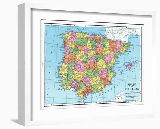 1925, Portugal, Spain, Europe-null-Framed Giclee Print