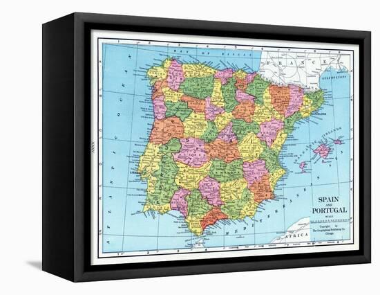 1925, Portugal, Spain, Europe-null-Framed Stretched Canvas