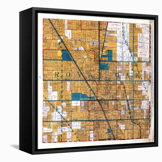 1925, Royal Oak Township, Hazel Park, Pleasant Ridge, Ferndale, Clawson, Berkley, Michigan, United-null-Framed Stretched Canvas