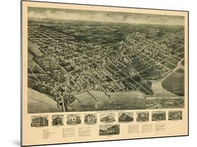 1925, Somers Point Aero View, New Jersey, United States-null-Mounted Giclee Print