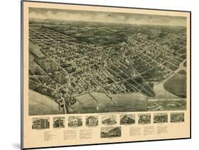 1925, Somers Point Aero View, New Jersey, United States-null-Mounted Giclee Print