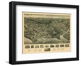 1925, Somers Point Aero View, New Jersey, United States-null-Framed Giclee Print