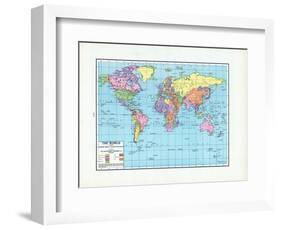 1925, World, The World-null-Framed Giclee Print