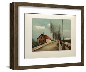 1926 - La Route De Brezolles-Maurice De Vlaminck-Framed Collectable Print