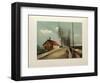 1926 - La Route De Brezolles-Maurice De Vlaminck-Framed Collectable Print