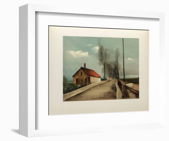 1926 - La Route De Brezolles-Maurice De Vlaminck-Framed Collectable Print