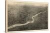 1926, Philadelphia Bird's Eye View, Pennsylvania, United States-null-Stretched Canvas