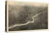 1926, Philadelphia Bird's Eye View, Pennsylvania, United States-null-Stretched Canvas