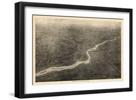 1926, Philadelphia Bird's Eye View, Pennsylvania, United States-null-Framed Giclee Print