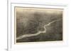 1926, Philadelphia Bird's Eye View, Pennsylvania, United States-null-Framed Giclee Print