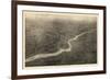 1926, Philadelphia Bird's Eye View, Pennsylvania, United States-null-Framed Giclee Print