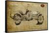 1926 Vintage Race Car-Sidney Paul & Co.-Framed Stretched Canvas