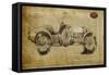 1926 Vintage Race Car-Sidney Paul & Co.-Framed Stretched Canvas