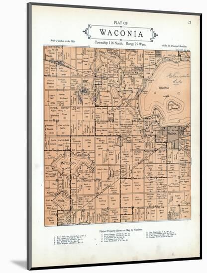 1926, Waconia Township, Minnesota, United States-null-Mounted Giclee Print