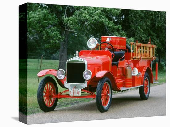 1927 Ford TT Fire engine-null-Stretched Canvas