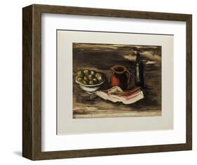 1927 - Nature morte au lard-Maurice De Vlaminck-Framed Collectable Print