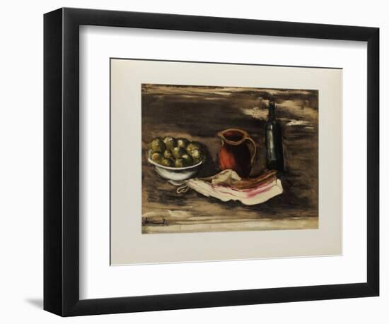 1927 - Nature morte au lard-Maurice De Vlaminck-Framed Collectable Print