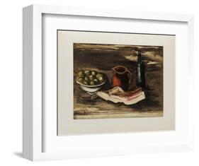 1927 - Nature morte au lard-Maurice De Vlaminck-Framed Collectable Print