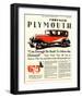 1928 Chrysler Plymouth Sedan-null-Framed Art Print