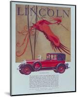 1928 Lincoln Cabriolet-null-Mounted Art Print