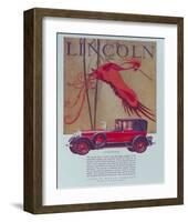 1928 Lincoln Cabriolet-null-Framed Art Print