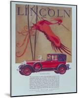 1928 Lincoln Cabriolet-null-Mounted Art Print