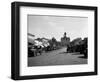 1928 View of Cottonwood Falls Kansas Main Street with Traffic-null-Framed Photographic Print