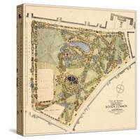 1929, Boston Commons Landscape Survey, Massachusetts, United States-null-Stretched Canvas