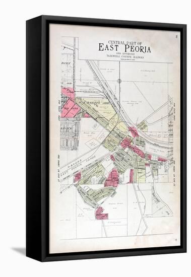 1929, East Peoria - Central, Illinois, United States-null-Framed Stretched Canvas