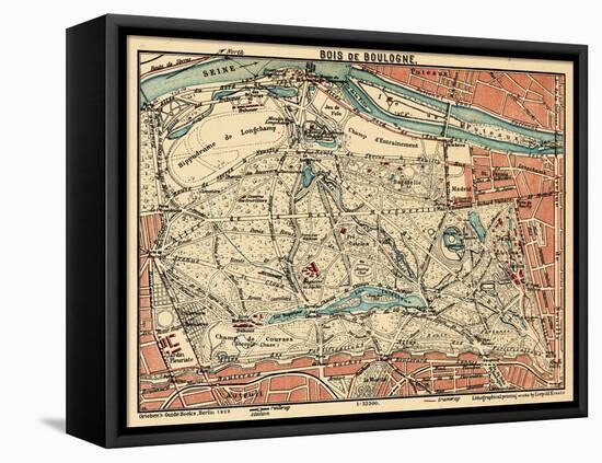 1929, France, Bois de Boulogne-null-Framed Stretched Canvas