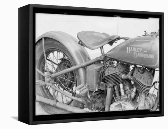 1929 Harley-Davidson Motorcycle-Dick Whittington Studio-Framed Stretched Canvas