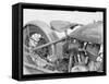 1929 Harley-Davidson Motorcycle-Dick Whittington Studio-Framed Stretched Canvas