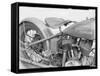 1929 Harley-Davidson Motorcycle-Dick Whittington Studio-Framed Stretched Canvas