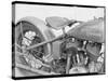 1929 Harley-Davidson Motorcycle-Dick Whittington Studio-Stretched Canvas