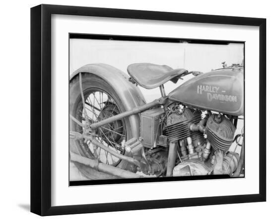 1929 Harley-Davidson Motorcycle-Dick Whittington Studio-Framed Photographic Print