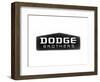 1930 Dodge Brothers Name Plate-null-Framed Art Print