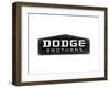 1930 Dodge Brothers Name Plate-null-Framed Art Print