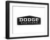 1930 Dodge Brothers Name Plate-null-Framed Art Print
