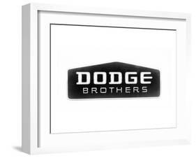 1930 Dodge Brothers Name Plate-null-Framed Art Print