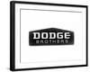 1930 Dodge Brothers Name Plate-null-Framed Art Print