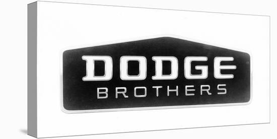 1930 Dodge Brothers Name Plate-null-Stretched Canvas