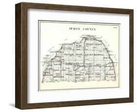 1930, Huron County, Caseville, Hume, Port Austin, Dwight, Winsor, Oliver, Colefax, Verona, Sigel, S-null-Framed Giclee Print