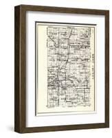 1930, Kent County, Tyrone, Solon, Nelson, Spencer, Sparta, Algoma, Courtland, Oakfield, Alpine, Gra-null-Framed Giclee Print