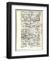 1930, Kent County, Tyrone, Solon, Nelson, Spencer, Sparta, Algoma, Courtland, Oakfield, Alpine, Gra-null-Framed Giclee Print